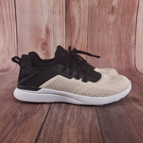 APL Womens Size 6 Techloom Tracer Athletic Propulsion Labs Black Tan Shoes - Picture 3 of 16